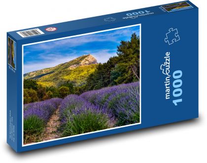 Provence - levanduľa - Puzzle 1000 dielikov, rozmer 60x46 cm