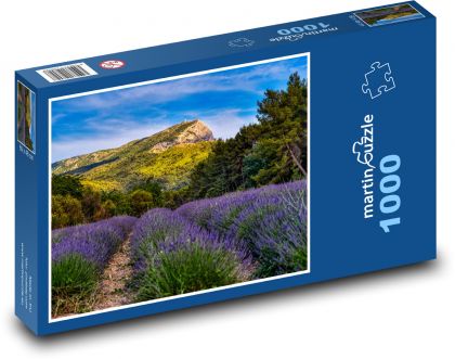 Provence - levandule - Puzzle 1000 dílků, rozměr 60x46 cm