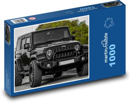 Auto - Jeep - Puzzle 1000 dílků, rozměr 60x46 cm