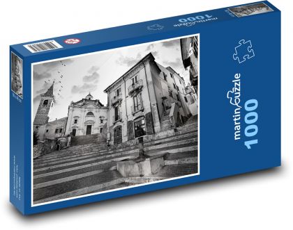 Itálie - kostel - Puzzle 1000 dílků, rozměr 60x46 cm