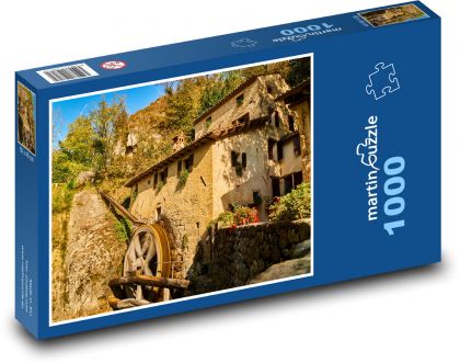 Italy - water mill - Puzzle 1000 pieces, size 60x46 cm 