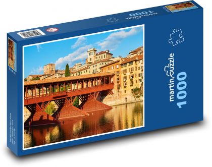 Itálie - Ponte Vecchio - Puzzle 1000 dílků, rozměr 60x46 cm