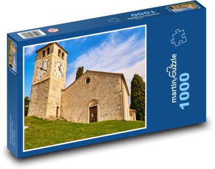Itálie - kostel - Puzzle 1000 dílků, rozměr 60x46 cm