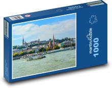 Stadt, Fluss Puzzle 1000 Teile - 60 x 46 cm