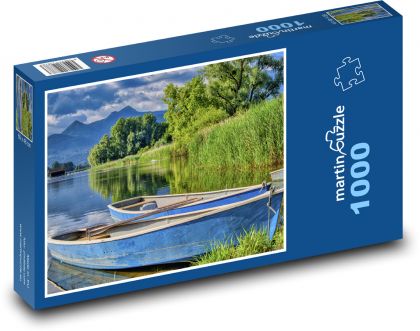 Loďka u břehu - puzzle 1000 dílků