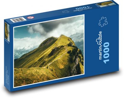 Góry, przyroda, szlak - Puzzle 1000 elementów, rozmiar 60x46 cm