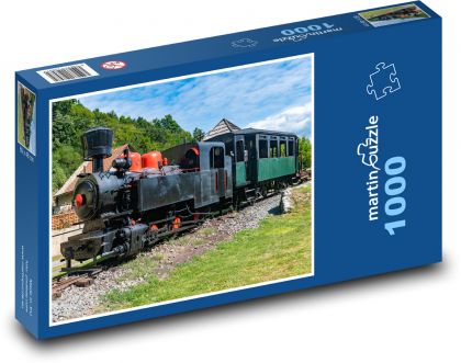 Parní vlak - Puzzle 1000 dílků, rozměr 60x46 cm