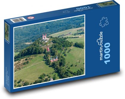 Slovakia, church, hill - Puzzle 1000 pieces, size 60x46 cm 