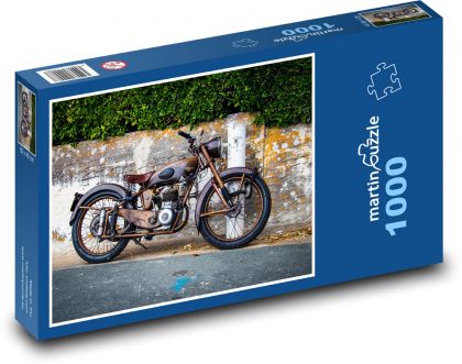 Starý motocykl - Puzzle 1000 dílků, rozměr 60x46 cm