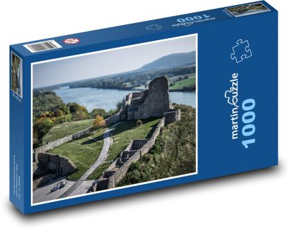 Slovensko - hrad, Dunaj - Puzzle 1000 dílků, rozměr 60x46 cm