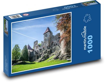 Středověká architektura - Puzzle 1000 dílků, rozměr 60x46 cm