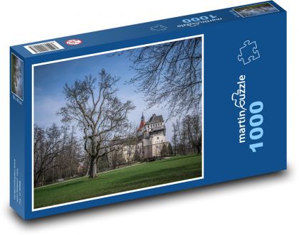 Drzewa w parku zimą - Puzzle 1000 elementów, rozmiar 60x46 cm