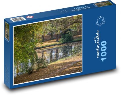 Autumn, park, lake - Puzzle 1000 pieces, size 60x46 cm 