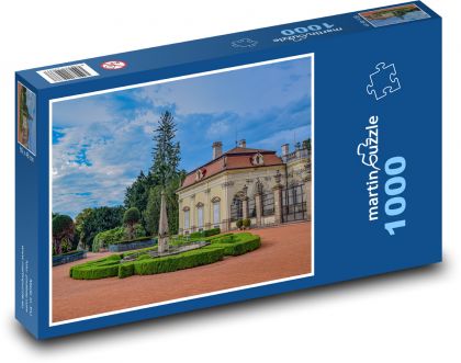 Fontanna zamkowa - Puzzle 1000 elementów, rozmiar 60x46 cm