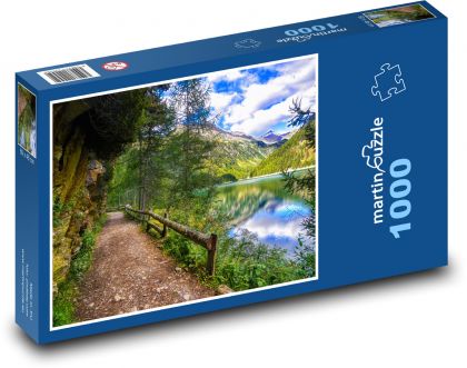 Cesta u jezera - puzzle 1000 dílků