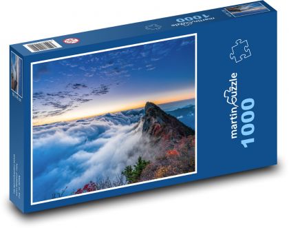Mountain peaks, clouds - Puzzle 1000 pieces, size 60x46 cm 
