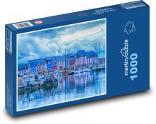 Lodě v přístavu Puzzle 1000 - 60x46 cm