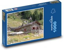 Kamenná chata Puzzle 1000 - 60x46 cm