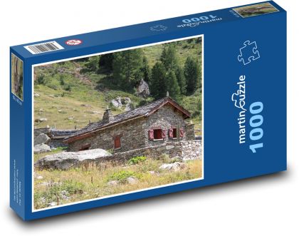 Kamenná chata - puzzle 1000 dílků
