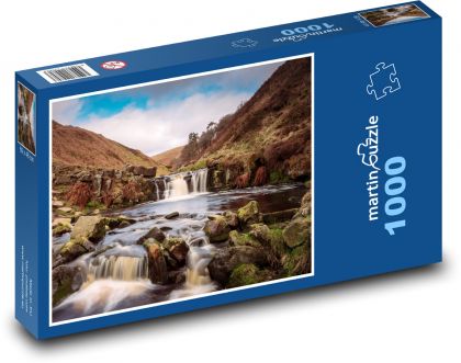Anglie - řeka - Puzzle 1000 dílků, rozměr 60x46 cm