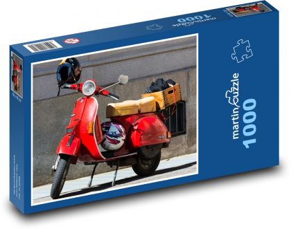 Skúter - Vespa PX200e - Puzzle 1000 dielikov, rozmer 60x46 cm