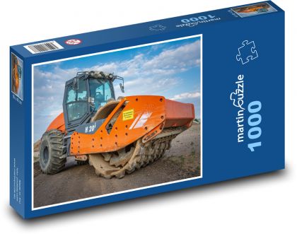 Stavební technika, válec - puzzle 1000 dílků
