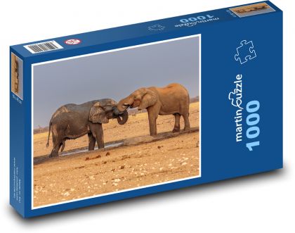 Słoń afrykański - Puzzle 1000 elementów, rozmiar 60x46 cm