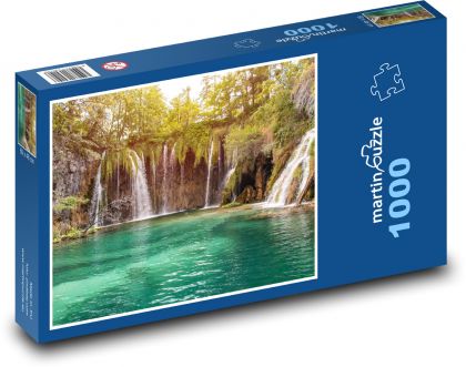 Chorvátsko - Plitvice - Puzzle 1000 dielikov, rozmer 60x46 cm