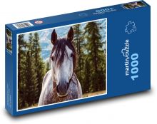 Kôň, žrebec Puzzle 1000 dielikov - 60 x 46 cm 