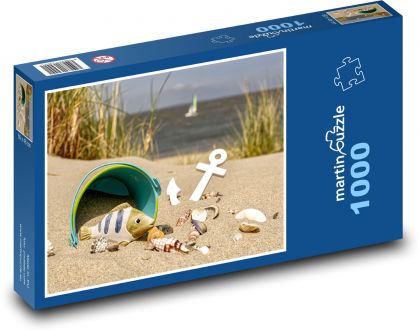 Piasek, morze, wakacje - Puzzle 1000 elementów, rozmiar 60x46 cm
