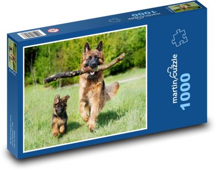 Owczarek niemiecki - Puzzle 1000 elementów, rozmiar 60x46 cm