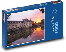 Francúzsko - Zámok Chenonceau Puzzle 1000 dielikov - 60 x 46 cm