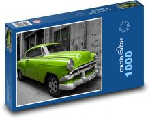 Kuba - staré auto Puzzle 1000 dílků - 60 x 46 cm