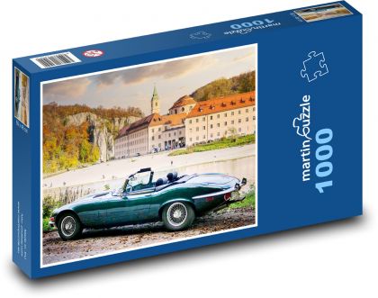 Auto - Jaguar E-Type - Puzzle 1000 dielikov, rozmer 60x46 cm