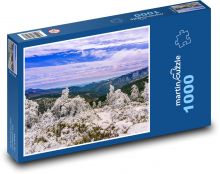 Sníh na horách Puzzle 1000 dílků - 60 x 46 cm