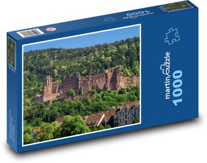 Zámek Heidelberg - Puzzle 1000 dílků, rozměr 60x46 cm