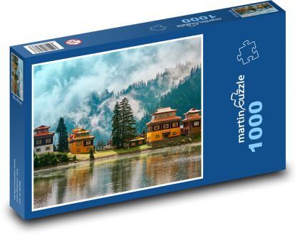 Jazero Cuoka - Puzzle 1000 dielikov, rozmer 60x46 cm