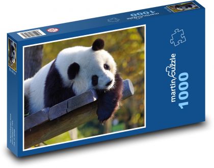 Medvídek - Panda velká - Puzzle 1000 dílků, rozměr 60x46 cm