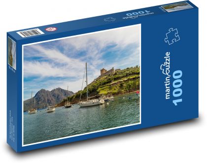 Korsika, moře, pobřeží - Puzzle 1000 dílků, rozměr 60x46 cm
