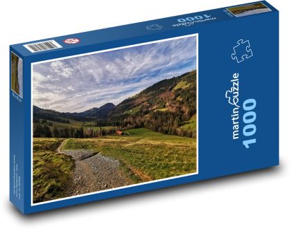 Hory, cesta - Puzzle 1000 dílků, rozměr 60x46 cm