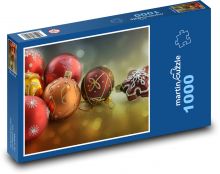 Weihnachtskugeln Puzzle 1000 Teile - 60 x 46 cm