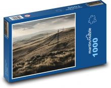 Pole - louka, pastviny Puzzle 1000 dílků - 60 x 46 cm