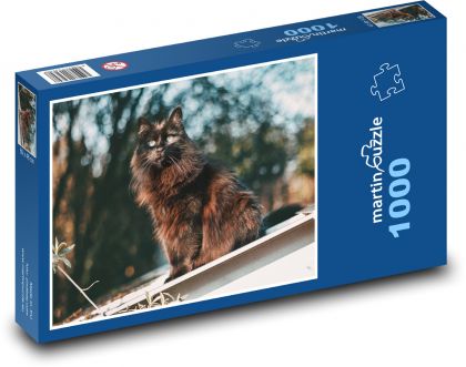 Katze - Haus, Tier - Puzzle - 1000 Teile