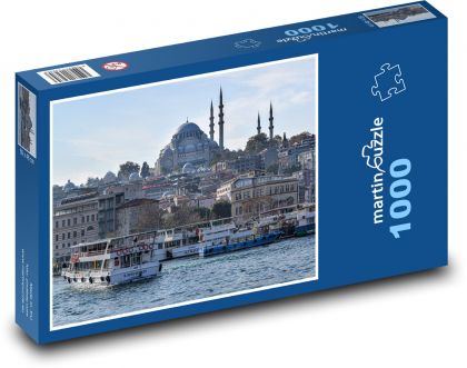 Istanbul - Moschee, Fluss - Puzzle - 1000 Teile