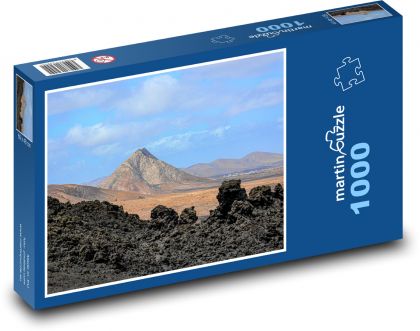 Sopka - hora, láva - Puzzle 1000 dielikov, rozmer 60x46 cm