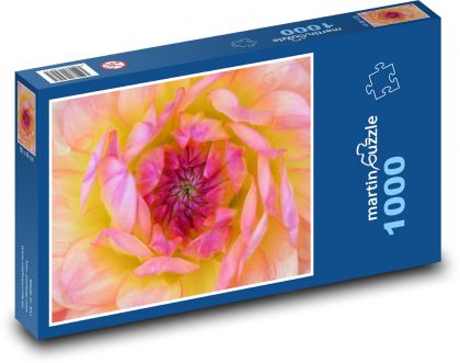 Jiřina - kvet, kvetina - Puzzle 1000 dielikov, rozmer 60x46 cm