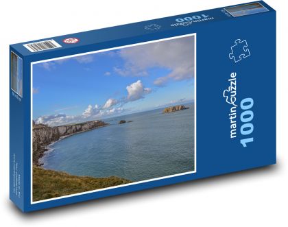 Wybrzeże - ocean, klif - Puzzle 1000 elementów, rozmiar 60x46 cm