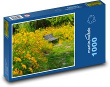 Květiny - příroda, léto Puzzle 1000 dílků - 60 x 46 cm
