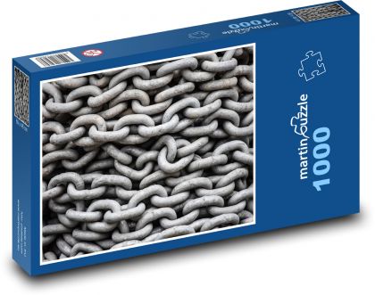 Řetěz - železo, kov - Puzzle 1000 dílků, rozměr 60x46 cm