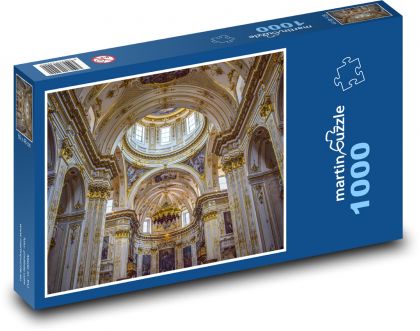 Katedrála - kostel, budova - Puzzle 1000 dílků, rozměr 60x46 cm